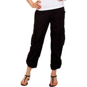 Norma Kamali - Women's Convertible Roll-Cuff Cargo Pants