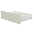 thumbnail image 4 of CQSXDA  LED Lighted Makeup Vanity Table with Mirror in Ancient White, Compact Design with Storage Drawers and Matching Stool, 4 of 9