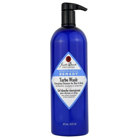 Black Hair Body Wash - Jack Black Turbo Wash Energizing Cleanser For Hair & Body, 33 Oz