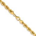 thumbnail image 3 of Primal Gold 14 Karat Yellow Gold 6.5mm Diamond-cut Rope with Fancy Lobster Clasp Chain, 3 of 4