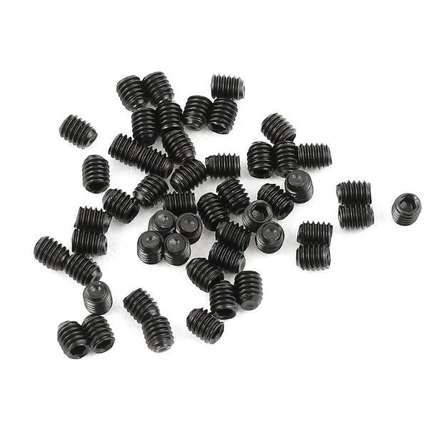50 Pcs 2.5 x 3mm Tornillo de cabeza hexagonal con punto de copa