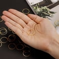thumbnail image 4 of Unique Bargains 50 Pack 20mm Brass Hollow Circle Bezel Round Linking Rings(Gold), 4 of 4