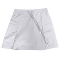 thumbnail image 6 of GPOECD Pleated Tennis Skirt Stylish and Comfortable High Waist Flowy Skirt for Women with Pockets and Elastic Waistband Casual Skirts for Women Light Gray,XL, 6 of 6