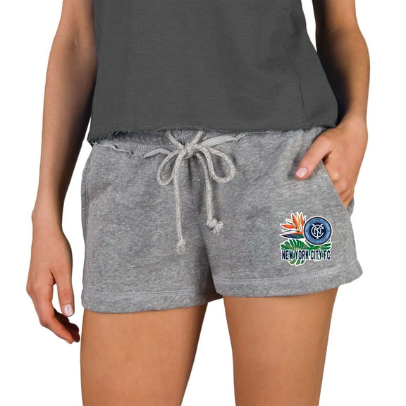 Women's Concepts Sport Gray New York City FC Mainstream French Terry Shorts