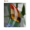 thumbnail image 5 of Spencer 7 Chakra Natural Stone Moon Shape Worry Stone Healing Energy Reiki Quartz, 5 of 7