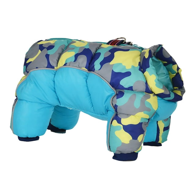TIMIFIS Dog Sweater Pet Waterproof And Cold-Proof Four-Legged Cotton Clothing Random Zipper Color Dog Jacket - Fall