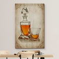 thumbnail image 3 of wall26 Canvas Print Wall Art Retro Vintage Antique Bourbon Glass Drinks &amp; Cocktails Alcohol Digital Art Modern Art Decorative Bohemian Chic Kitchen/Food for Living Room, Bedroom, Office - 12&quot, 3 of 5