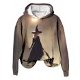thumbnail image 1 of Chandail en Molleton Sans Capuche Imprimé Col Rond Manches Longues Automne Hiver pour Femmes Confortable Mode, 1 of 3