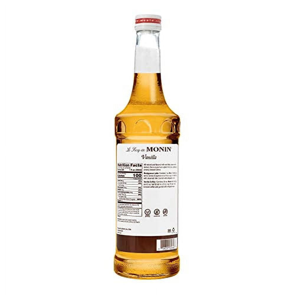 Monin - Vanilla Syrup, Versatile Flavor, Great for Coffee, Shakes, and Cocktails, Gluten-Free, Vegan, Non-GMO (750 ml)