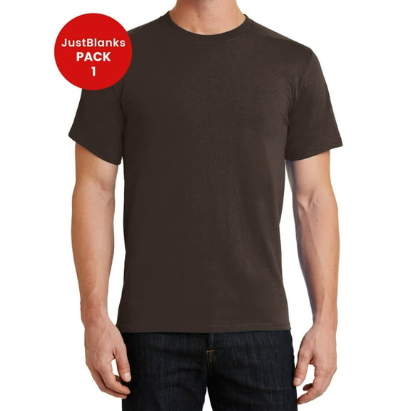 JustBlanks Essential Tee Shoulder to Shoulder Taping Coverseamed Neck Short Sleeve