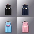 thumbnail image 2 of Camisetas de baloncesto para tiro, camisetas, chalecos de baloncesto para jóvenes, uniformes en blanco, camisetas personalizadas para correr, entrenamiento, gimnasio, camisetas sueltas, trajes, camise, 2 of 4