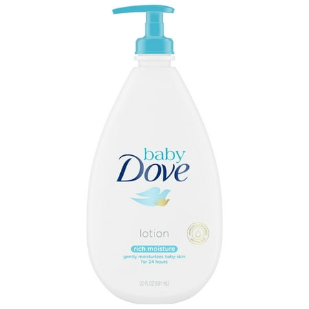 Baby Dove Rich Moisture Baby Lotion, 20 oz (Best Baby Bath Lotion)