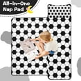 thumbnail image 4 of Soccer Ball Pattern Toddler Nap Mats for Kids Preschool,Sleeping Mat Bag or Kids,Toddler Sleeping Bag,Toddler Nap Mat or Daycare, 4 of 6