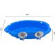 thumbnail image 5 of Caja de baño para loros, alimentador de baño, baños para pájaros, bañera, jaula para loros, caja de baño para loros colgante, suministros de baño azul, 5 of 5