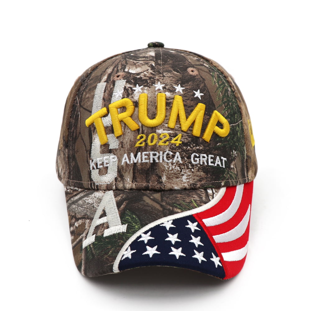 Trump Hat President Donald Trump 2020 Hat Keep America Great Embroidery MAGA USA Flag Adjustable Baseball Cap for Men Women
