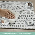 thumbnail image 5 of The Cat Ladies Cat Feeding Mat - Waterproof & Dishwasher Safe Small Pet Eating Placemat - Cat & Dog Food Mats for Food and Water Bowl - Protect Floors from Mess - Tribal Print, 5 of 6