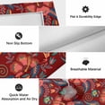 thumbnail image 6 of Outdoor Rug 3x5 ft Red Boho Floral Outdoor Large Area Rug Non Slip Rubber Vintage Abstract Flower Front Door Mat RV Rug Camping Carpet Patio Outdoor Rugs for Backyard Balcony Deck Porch Indoor, 6 of 9