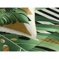 thumbnail image 3 of Ambesonne Monstera Quilted Coverlet 3 Pcs, Nature Scandinavian Boho, King Size, Fern Green and Pale Coffee, 3 of 4