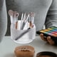thumbnail image 4 of Caja con compartimentos para brochas de maquillaje, organizador de escritorio para brochas de maquillaje, soporte giratorio para brochas de maquillaje., 4 of 6
