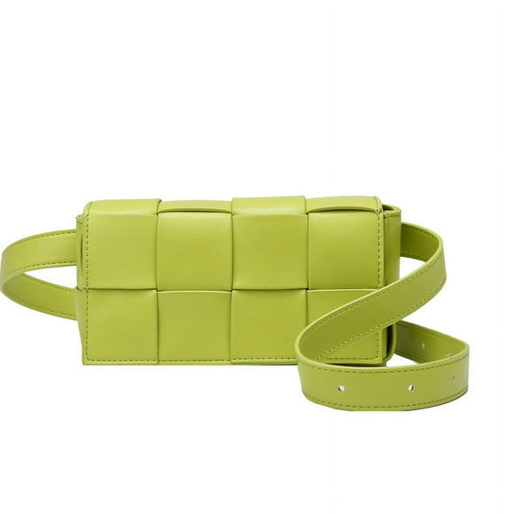 SHENMO Mode vert sac pour femme chaud en été sac tissé sac de poitrine polyvalent sac à bandoulière pour femme sac de taille