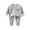 Gray-22, variant on Underwear Set Fleece Lined Warm Sweatshirt Baby Boys Girls Base Layer Long Toddler Soft Cozy Outfits