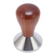 thumbnail image 1 of Coffee Tamper Hand Press, Stainless Steel Threaded Base Wood Handle 304 Erosion Resistant  Prevention Easy to Clean, Elegant Decor Piece for Home Kitchen, 1 of 7