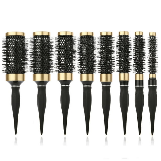 Ceramic Aluminum Round Comb Salon Styling Tool Professional Hair Dressing Brushes