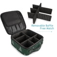 thumbnail image 4 of FORMRS Travel Makeup Bag Large Capacity Train Case Cosmetic Organizer with Adjustable Dividers, New Year Tree Pattern, 4 of 8