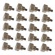 thumbnail image 1 of 20 tornillos de mariposa para prensatelas de acero inoxidable para bordado 35 mm, 1 of 9