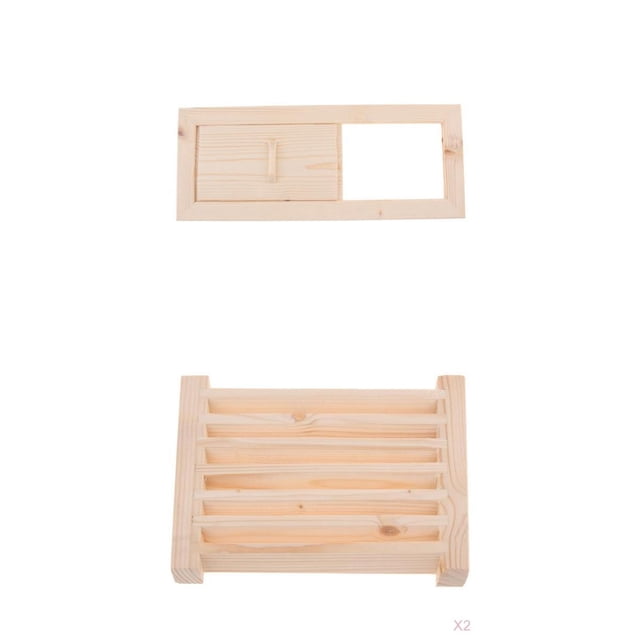 Paquete de 3 Rejillas de Ventilación de Sauna Rejillas de Ventilación de Sauna de Natural SM SunniMix Abeto de ventilación de sauna