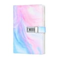 thumbnail image 2 of Rongfmy Diary with Lock 180 Pages Organizer Lock Journal Planner for Girls Kids Boys Color Smudge, 2 of 9