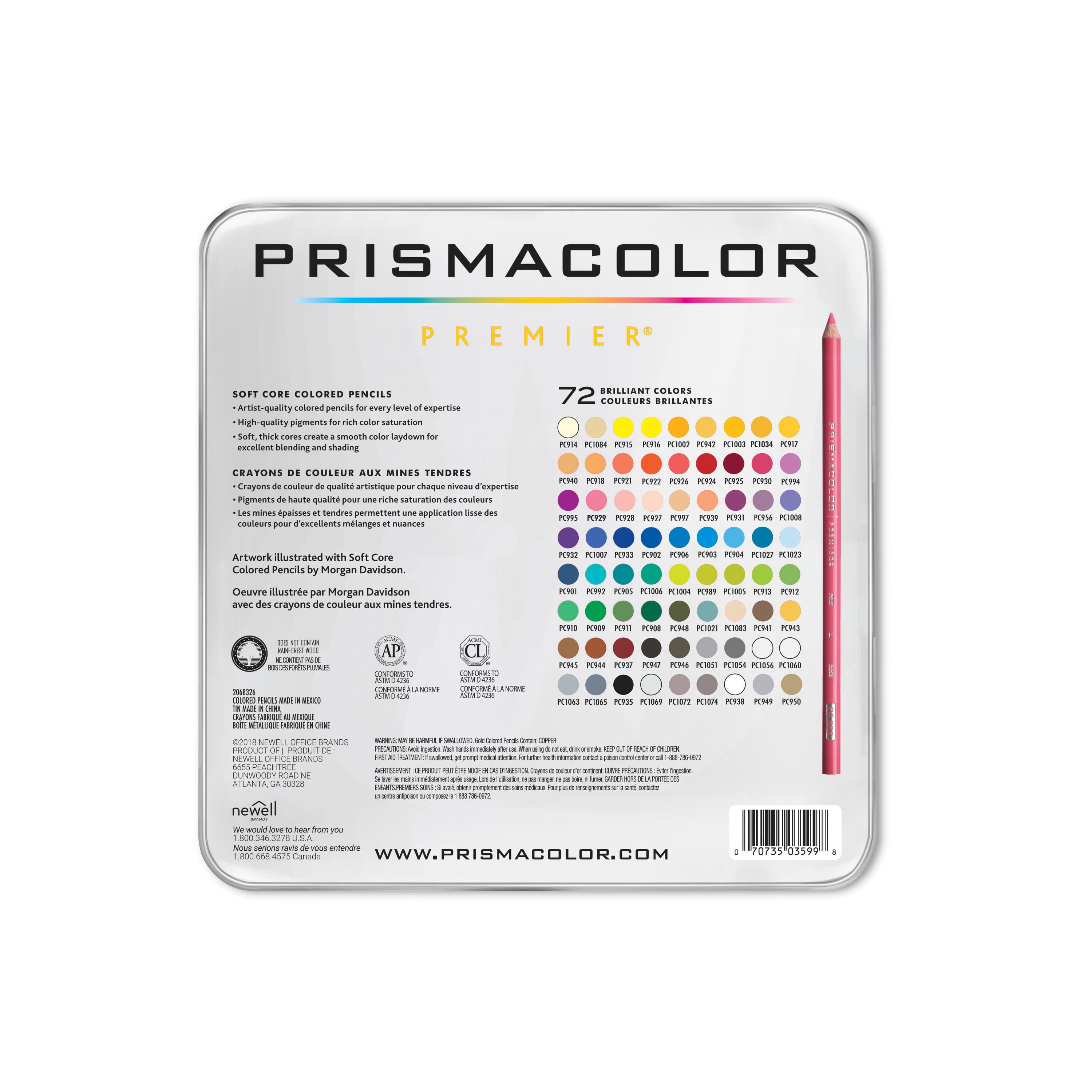 Prismacolor Premier Soft Core Colored Pencils Assorted Colors Pack Of 72 -  Office Depot