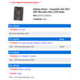 thumbnail image 2 of Radiator Mount - Compatible with 2002 - 2007 Mercedes-Benz C230 Sedan 2003 2004 2005 2006, 2 of 2