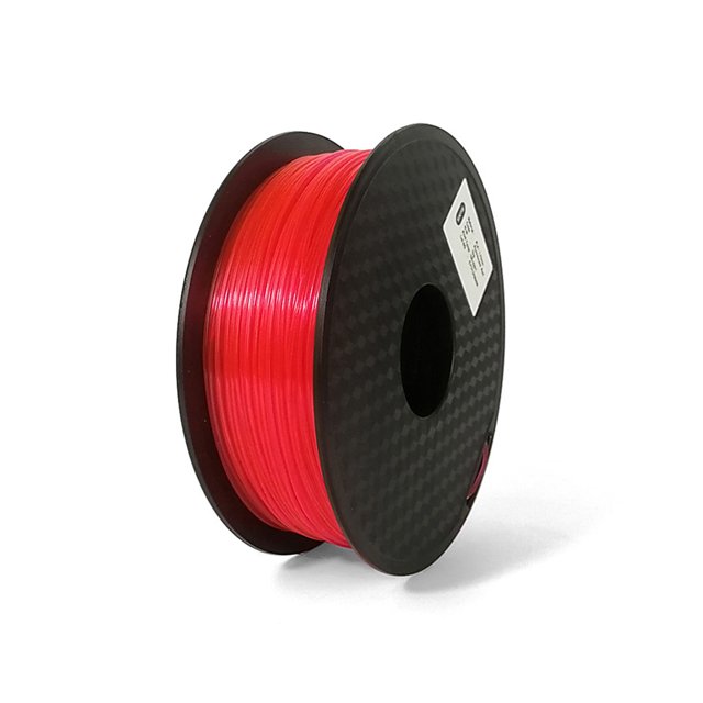 Bearachild Recambio de filamento de impresora 3D de 1,75mm para oficina, 190-220 ℃, rollo de filamentos PLA antiobstrucción, piezas de repuesto Impresoras 3D Rojo