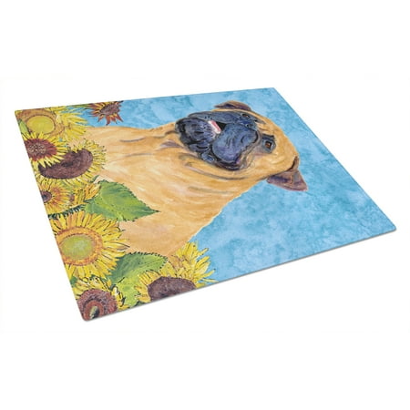 

Caroline s Treasures Bullmastiff Glass Cutting Board Large