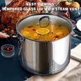 thumbnail image 3 of Stockpot Sauce Pot Induction Pot With Lid Professional Stainless Steel 12 Quart, Dishwasher Safe With Stay-Cool Handles, Silver, 3 of 7