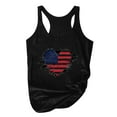 thumbnail image 4 of USSUMA Sleeveless Women Tops Dressy Casual Patriotic Funny Graphic Tanks 2022 Trendy T-Shirt Shirts 4th of July Vest Plus Size Tunics Top for Women Round Neck Summer Blouse, 4 of 5