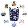 thumbnail image 4 of Fotbe Abstract Skiing Cesto de Ropa con Asas, Cesto Impermeable de Gran Capacidad, Bolsa de Lavado para Dormitorio, Cesto de Ropa con Ruedas y Asas-Small, 4 of 6