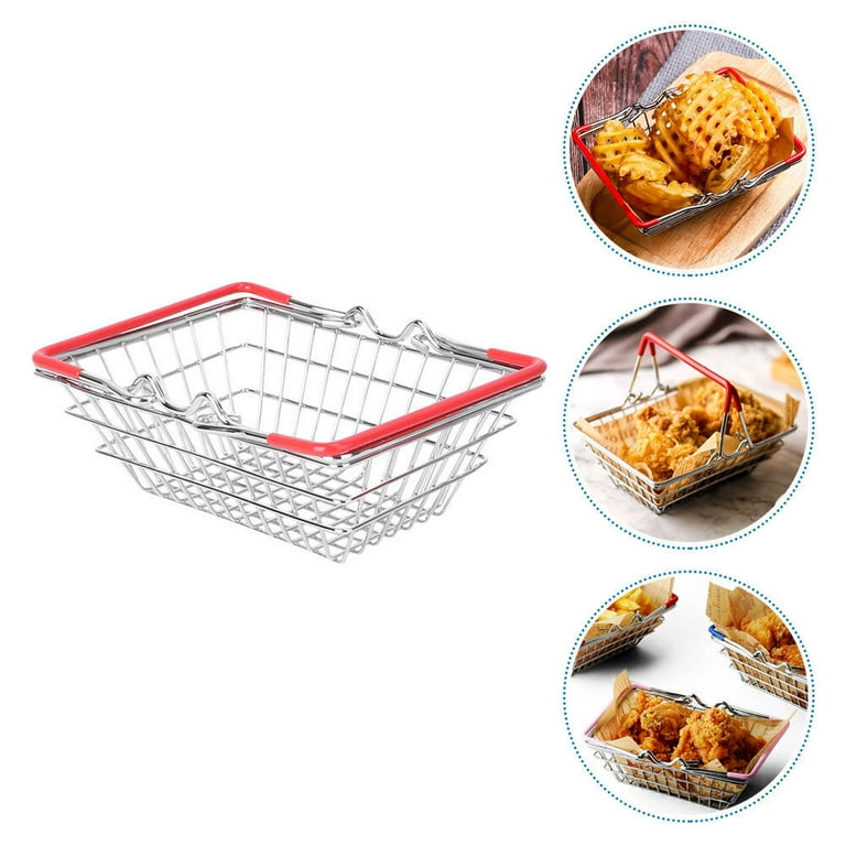 Mini Metal Shopping Basket Tabletop Decor - World Market