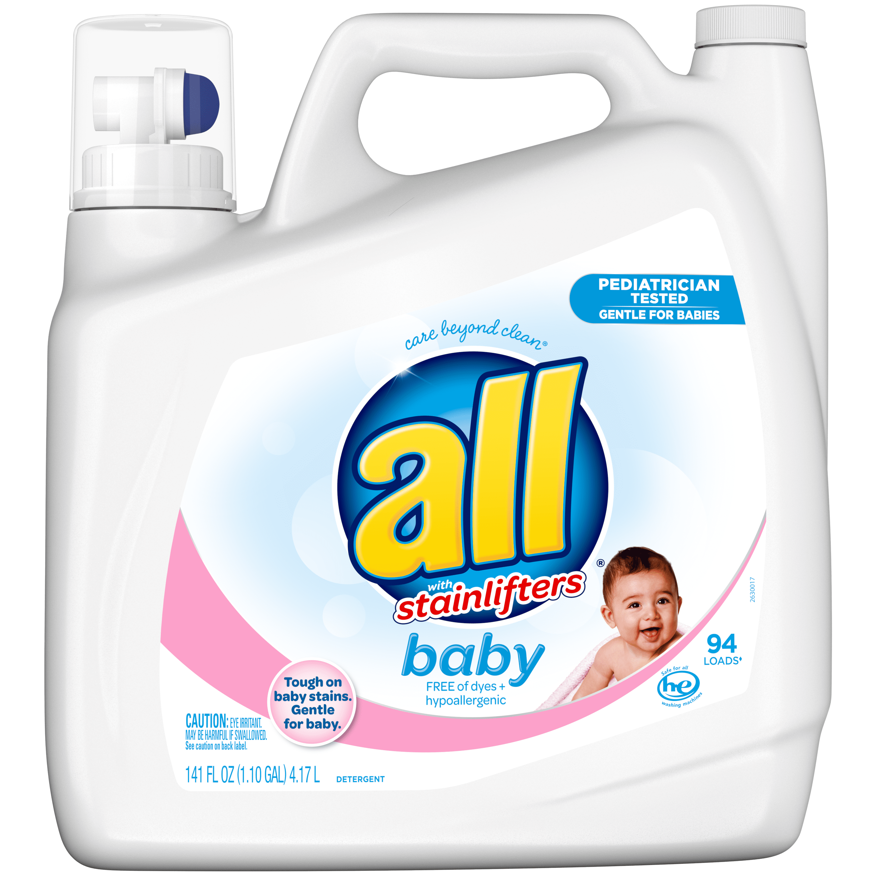 all Baby Liquid Laundry Detergent, Gentle for Baby, 141 Ounce, 94 Loads