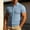 Blue, variant on Men's Short Sleeve Button Down Knit Shirt – Hollow out Lightweight Breathable Summer Business Casual, Beach & Wedding Guest Size M-3XL Beige