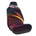 thumbnail image 1 of Wukai Colorful Abstract Wave Motion Full Set Car Seat Covers with Soft Padding Universal Auto Front Seats Protector and Cushion Mat, 1 of 5