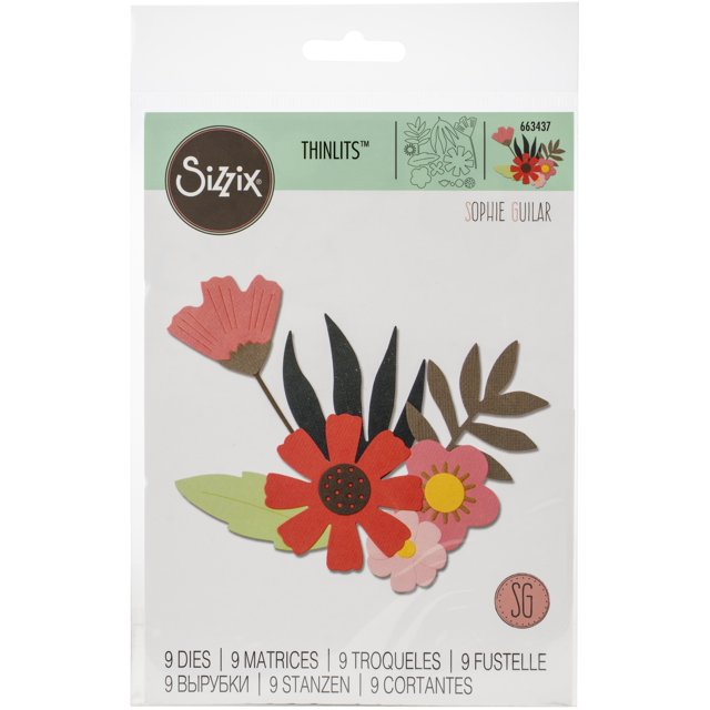 Sizzix Thinlits Meurt par Sophie Guilar-Free Style Florals