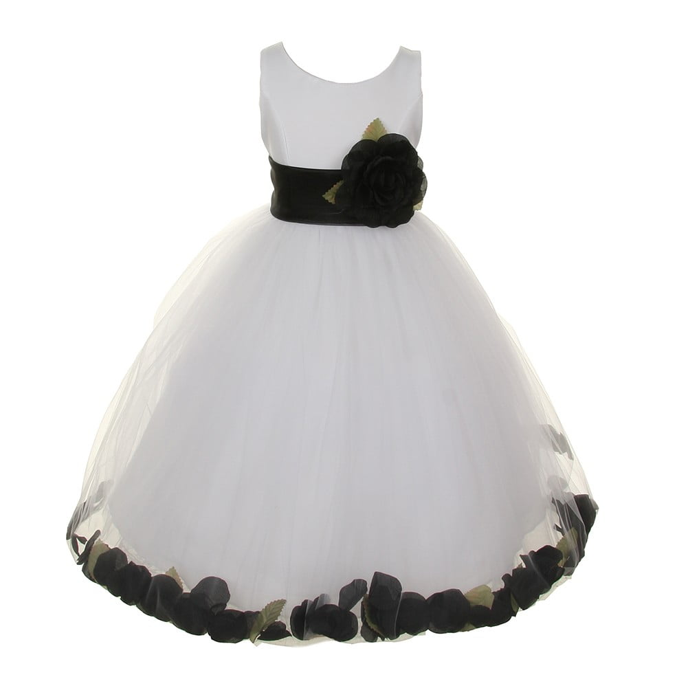 black and white junior bridesmaid dresses