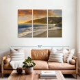 thumbnail image 2 of Elephant Stock Malibu Sun Wall Art - Horizontal Multi Panel Canvas - Living Room Wall Decor - Beach Multi Panel - Brown And Orange Decor By Mike Calascibetta - 57" x 36", 2 of 8