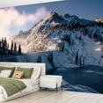 thumbnail image 2 of Peel and Stick Wallpaper Pass winter sunrise Modern Art Wall Mural Decor Self Adhesive and Removable 69in x 98in, 2 of 8