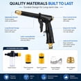 thumbnail image 3 of Larnto High Pressure Sprayer, Car Wash Water Gun, Pressure Washer Spray Nozzle for Patio Cleaning, Plant Watering & Pet Washing, 3 of 7