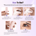 thumbnail image 4 of Eyelash Curler, Portable Rechargeable Heated Lash Curler with Boost Heating, 2-Level Adjustable Temp & 10S Heat 3S Style 24H, 4 of 8