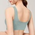 thumbnail image 5 of Hjtefg Women Casual Thin Breathable Top Bra Underwear Everyday Light Support Sport Bra Seamless Comfort Wirefree Bralette for Active Wear,Color: S3-Mint Green Size: XXL, 5 of 8
