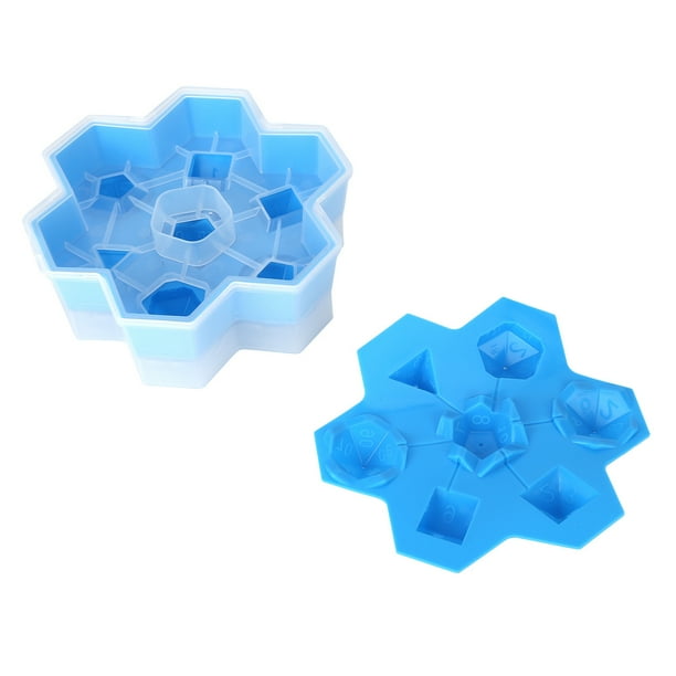 Molde para bandeja de cubitos de hielo ANGGREK silicona flexible duradero reutilizable forma de dados
